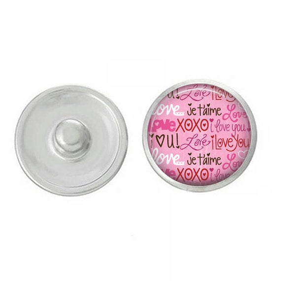Valentines Day - Je Tiere - Cupid - Love - Handpressed Snap - Coordinates with Magnolia and Vine and Ginger Snaps 18mm Standard Snaps