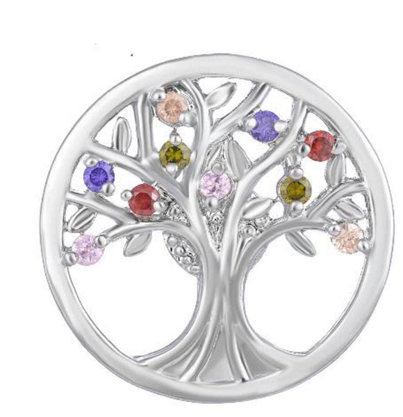 Crystal - Snap Jewelry - Tree of Life Snap - Snap Jewelry - Ginger Snaps -  Ginger Snaps - Blue-Purple-Green - 18mm Snap  - Sunflower