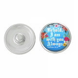 Bible Quote Themed Snaps - Pair with Our Base Pieces - Ginger Snaps - Handpressed Snaps - 18-20mm Snaps