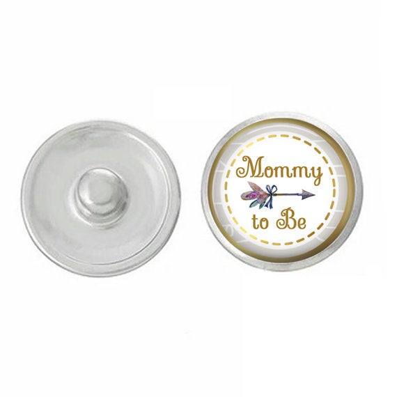 Mommy To Be - Snap Jewelry - Mommy To Be - Compatible with Ginger Snaps - Ginger Snaps - Base Pieces - 18-20mm Snaps - Interchangeable Snap - Snap